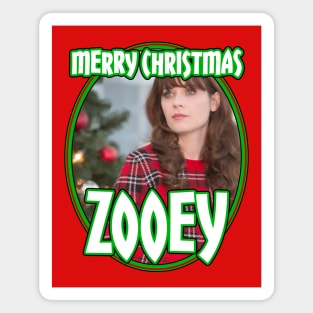 Zooey Deschanel: Merry Christmas Magnet